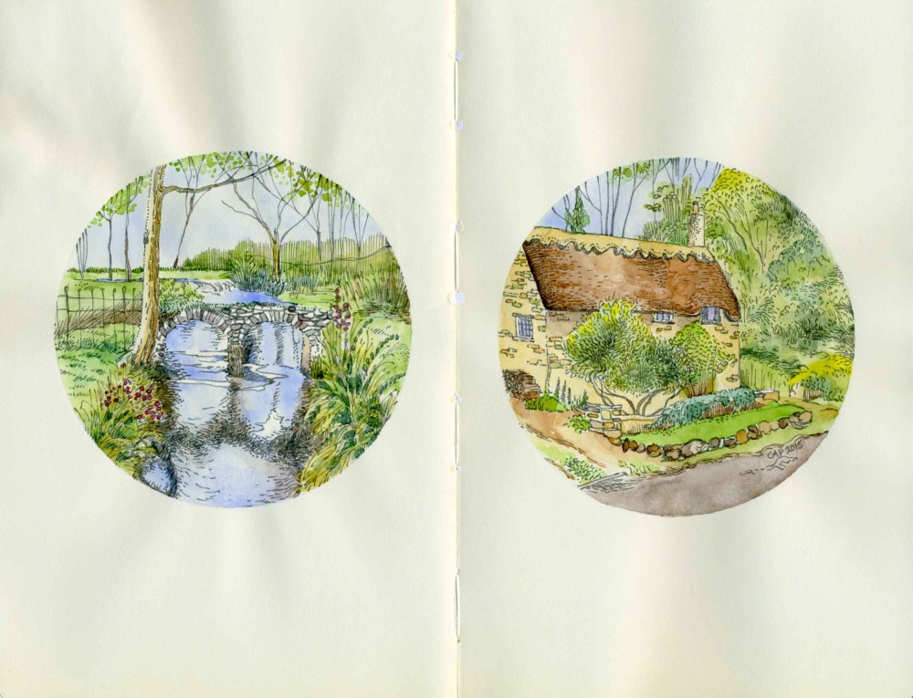 Sketchbook Vignettes with Ink and Watercolour