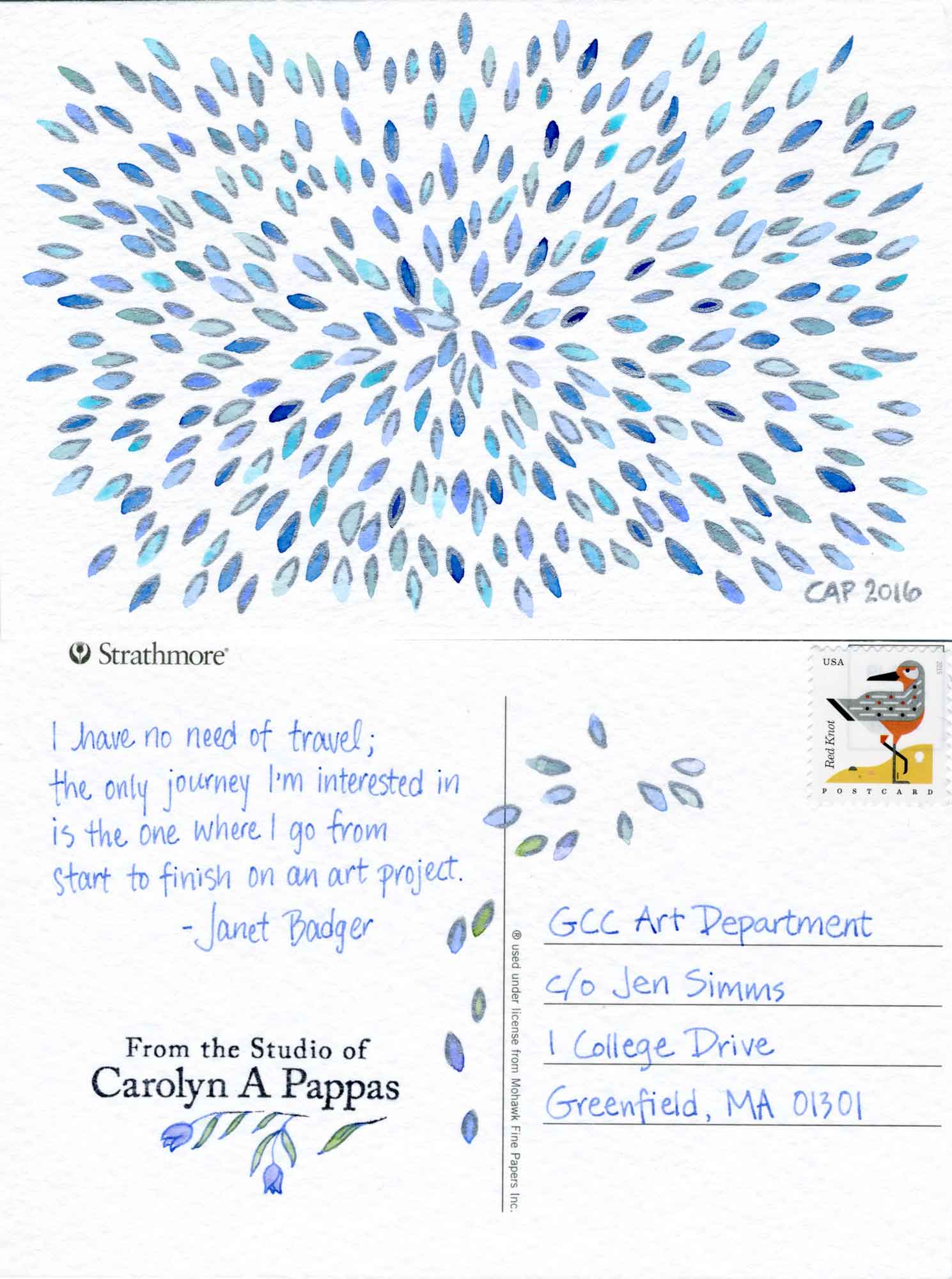mail art postcard