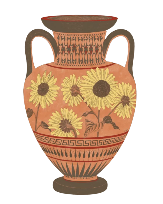 Sunflower Amphora